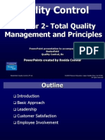 Quality Control: Chapter 2-Total Quality Management and Principles
