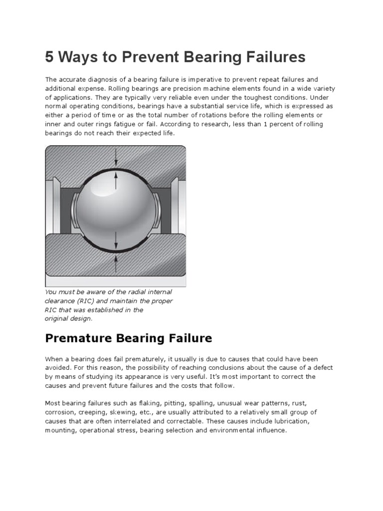5 Ways to Prevent Bearing Failures Bearing (Mechanical) Lubricant