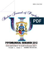 The Bedan Journal of Psychology 2013