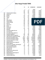 Daftar Harga Produk TIENS PDF