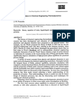 Some New Frontiers Chemical Engineering Thermodynamics