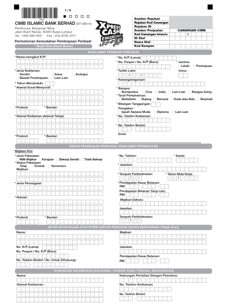 Express Cash Financing-E-Form (BM Only) - 03 | PDF | Business | Finance ...