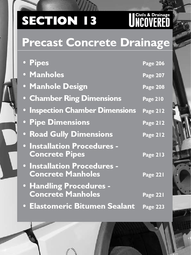 Precast Concrete Drainage Solutions | PDF | Sanitary Sewer | Pipe ...