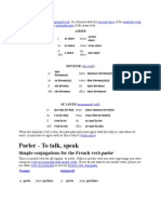 French Conjugations (All Tenses Er, Ir, Re)