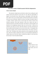 The Surface Tension of Liquids Measured With The Stalagmometer