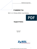 P-660HN-T1A: Support Notes