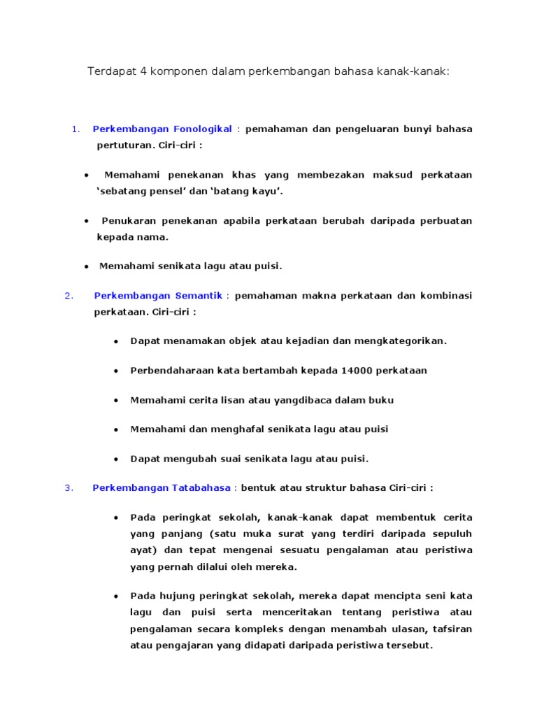 Ciri Lagu Kanak Kanak