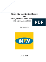 Single Site Verification Report For: U4123 - Ide-Edo Comm Bank Nnewi, Ichi, Ojoto, Anambram State