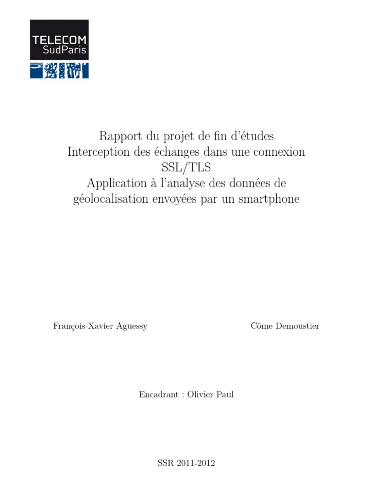 Voici Du Code Ascii : 31 2b 3f 3d 39 Rapport PFE Interception SSL Analyse Localisation Smatphones | PDF |  Sécurité de la couche de transport | Système de positionnement global