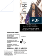 FOLLETO TRIDUO Nazareno 2013 PDF