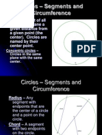 Circles Segments and Circumference