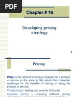 Mkt Mgt # chap16 Pricing 