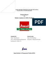 Project Report Market Analysis of AMUL Products