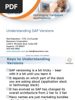 Understanding SAP Versions: Optimizing Packaged Applications