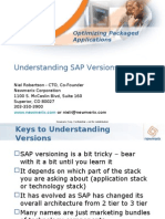 Understanding SAP Versions: Optimizing Packaged Applications