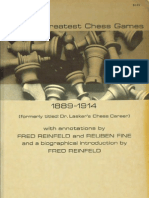 EMMANUEL LASKER Fred Reinfeld and Reuben Fine - Lasker's Greatest Chess Games 1889-1914 (1935)