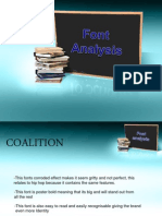 Font Analysis