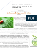 El Derecho Ambiental y La Conciencia Ecologica en La Formación Profesional de Los Estudiantes en Las Universidades de La Region de Junin