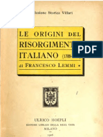 Le Origini Del Risorgimento Italiano (1789-1815)