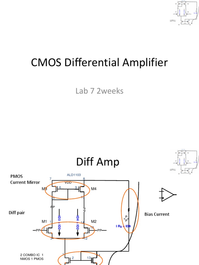 CMOS Differential Amplifier PDF Cmos Electronics