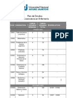 Plan de Estudios Lic en Enfermeria