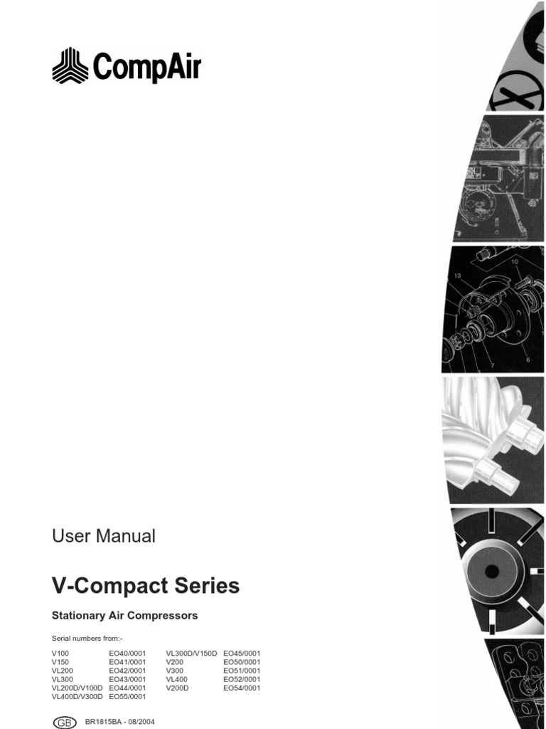 Maintenance Manual For A Broomwade Compressor Ra40