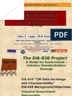 2001 Standardization Symposium - EIA-836 Project Model for Government-Industry Synergy