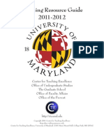 University of Maryland Teaching Resource Guide 2011-2012