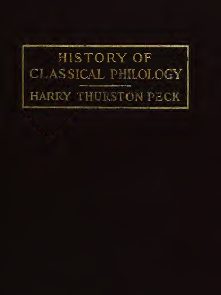 History of Classical Philology | PDF | Homer | Pythagoras