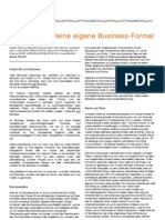 Gestalte Dir Deine Eigene Business-Formel. David Parrish. German