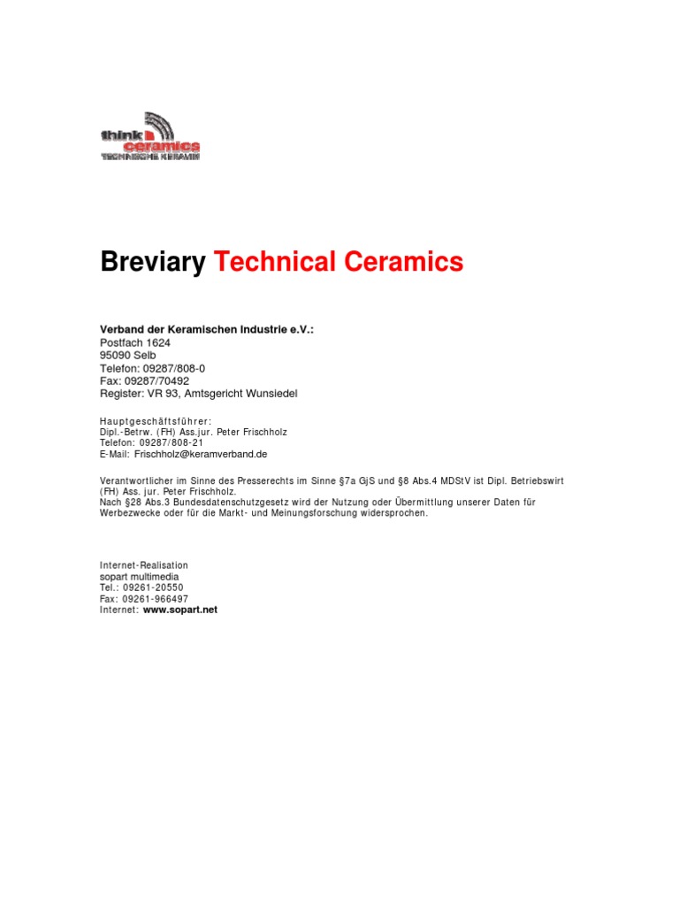 Ceramic Materials | PDF | Zirconium Dioxide | Ceramics