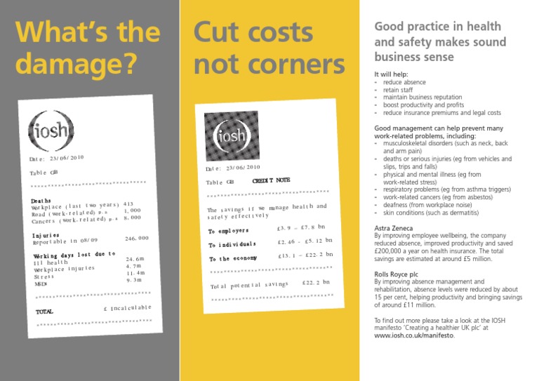 Cut Costs Not Corners: What's The Damage? | PDF | Business