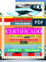(Carlos a) Certificado de Formacion (2do Nivel)