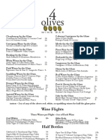 Menu Page One 4 Olives
