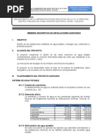 Download Memoria Descriptiva Instalaciones Sanitarias by John Albino SN128160417 doc pdf