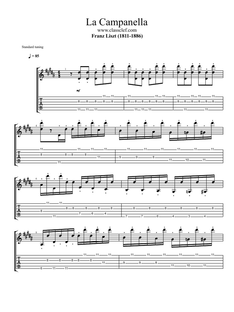 La Campanella by Franz Liszt Classical Compositions Musical