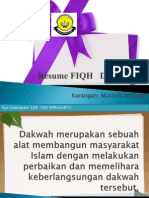 Resume FIQiH Dakwah Slide