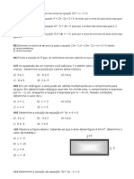 Ativ Equa 2º Grau