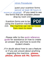 Scantron Procedures