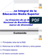 RIEMS Creacion Sistema Nacional de Bachillerato