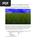 Download Cinema 4D - Using hair module to create realistic grass in cinema 4D by Shuja SN12817575 doc pdf