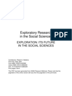 Exploration - Its Future in The Social Sciences