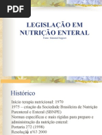 LEGISLAÇÃO EM NUTRIÇÃO ENTERAL (1)