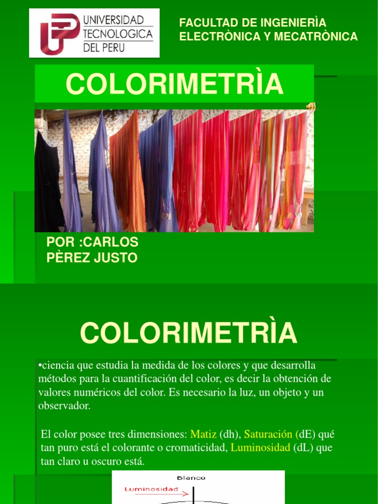 Fundamentos de Colorimetría Textil | PDF | Color | Diseño gráfico