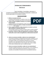 Reversibilidad termodinámica: procesos reversibles e irreversibles