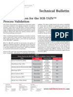 SAFC Biosciences - Technical Bulletin - Microbe Selection For The SER-TAIN™ Process Validation