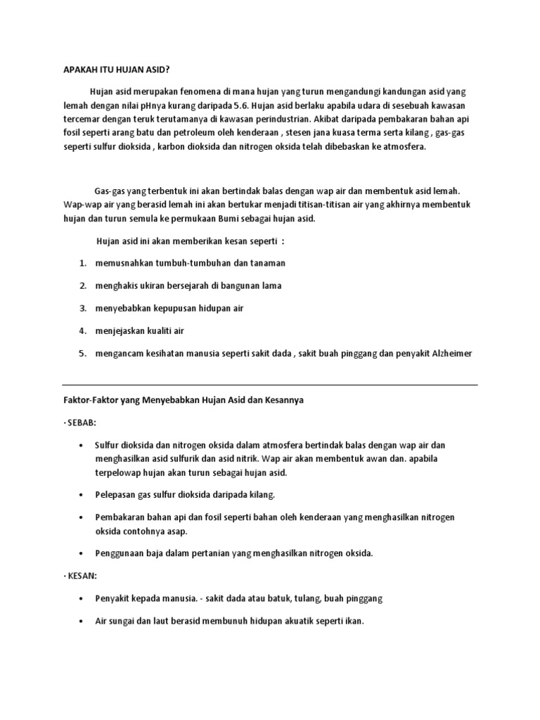Apakah Itu Hujan Asid Pdf