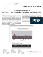 SAFC Biosciences - Technical Bulletin - Consistent Lot-to-Lot Performance in EX-CELL™ 420 Serum-Free Medium for Insect Cells