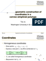 A General, Geometric Construction of Coordinates in A Convex Simplicial Polytope