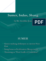Sumer, Indus, Shang